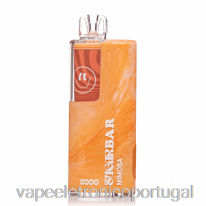 Vape Eletrônico Barra De Açúcar Sb8000 0% Zero Nicotina Mimosa Descartável